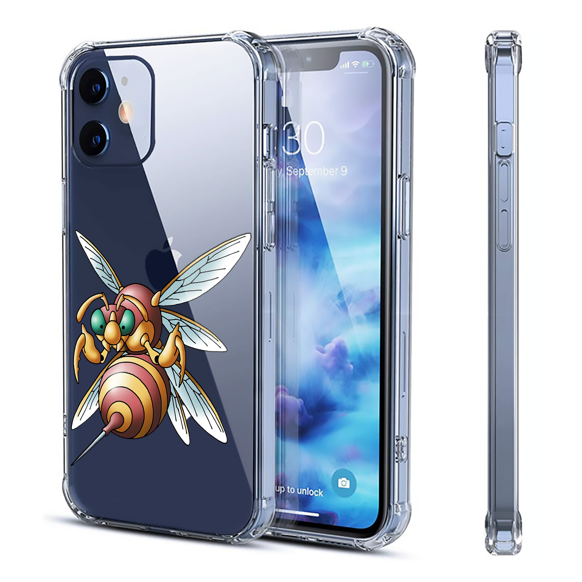 （画像用） ドラゴンクエスト Doragon Kuesuto Dragon Quest 【iPhone 12シリーズ対応】透明スマホケース（クリアソフトケース）